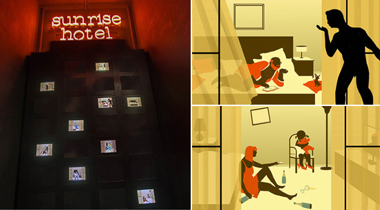 ABOVE: Artwork created for Sunrise Hotel, part of the Suspension of Disbelief exhibition Wunderkammern Gallery 