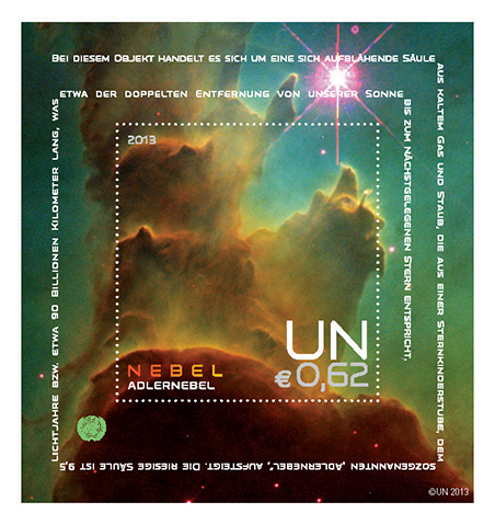 UNPA Space Souvenir Sheets 2013 Vienna