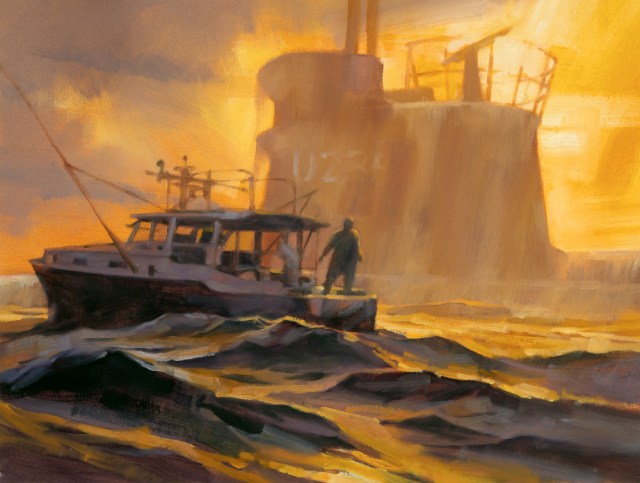 "Cayos In The Stream" for Tor.com; AD Irene Gallo; Illustration by Gregory Manchess 