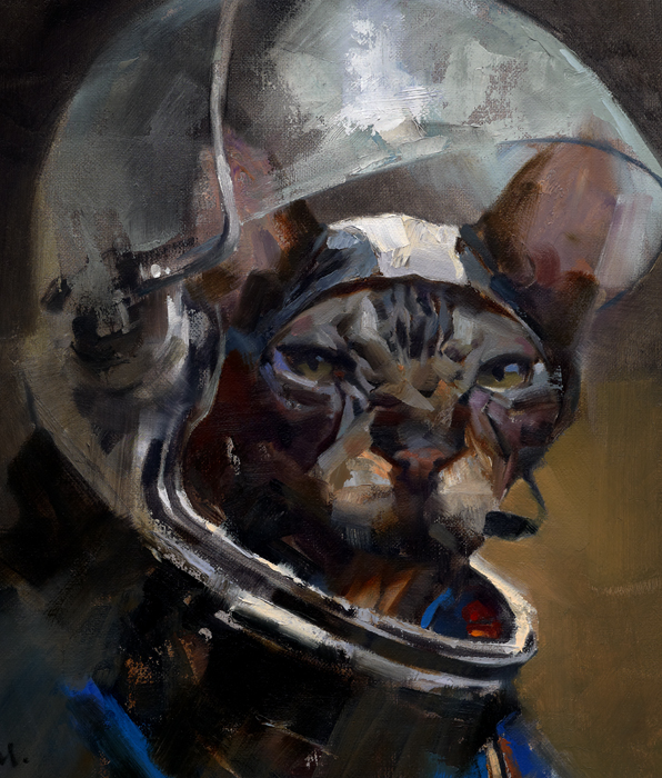 "Major Tom" Gallery Piece; Art Directed and Illustrated by Gregory Manchess