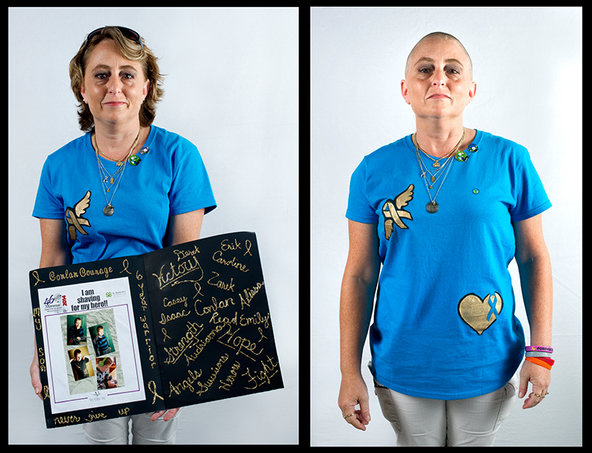 Carina Shaw, shaving for Conlan. © Ali Smith