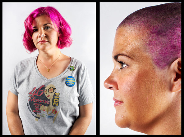 Allison Smith, shaving for Jackson. © Ali Smith