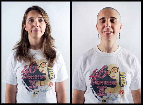 Lisa Giguere, shaving for Hailey. © Ali Smith